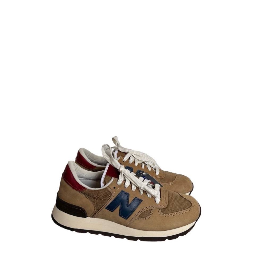 New Balance Beige and Blue Sneakers 990 NB